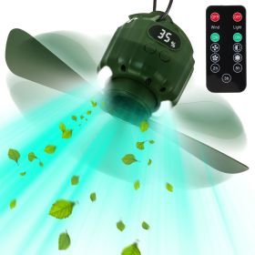Rechargeable 3-in-1 Camping Fan, LED Lantern Hanging Fan with Large Capacity Battery, USB Power Bank (size: 5200mAh)